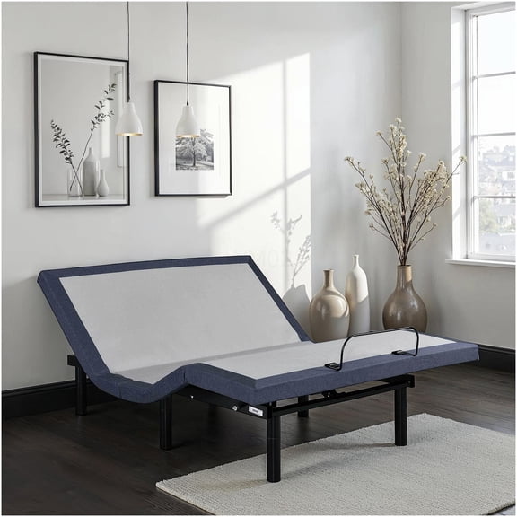 California King Adjustable Bed Frame with Massage, Zero Gravity, USB Charging, LED Light, No Box Spring Needed