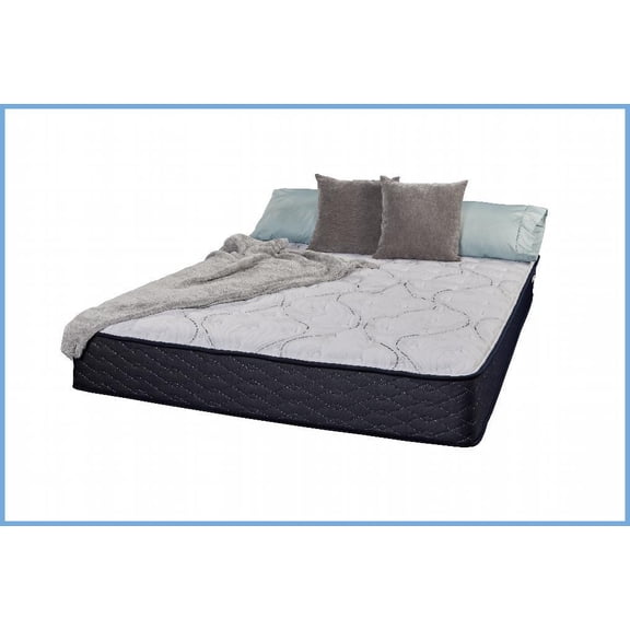 California King Bed Frame with CoolGel Foam & Marvelous Middle Support, Navy Blue for Master Bedroom