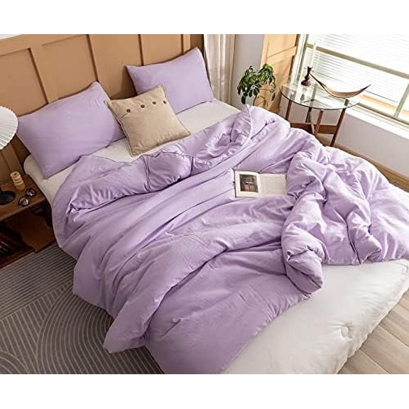 California King Comforter Set Lavender, 3pcs (1 Boho Purple Cal King Comforter & 2 Pillowcases), All Season Bedding Bedspread Blanket Quilts