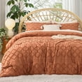 California King Comforter Set Pumpkin Comforter, Boho Tufted Shabby