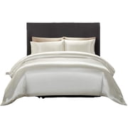 California King Duvet Cover 4 Piece Satin California King Ivory Duvet Cover Set Duvet Cover + Fitted Sheet 16 + 2 Pillow Cases Zipper Closure