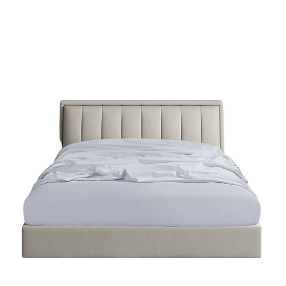 California King Fitted Sheet Only - Hotel Quality Fitted Sheet - Ultra Soft & Breathable - 100% Giza Cotton - Cooling Fitted Sheets for Cal King Size Bed (White)