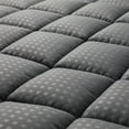 thumbnail image 1 of California King Mattress Pad Quilted Fitted Mattress Protector Cooling Pillow Top Mattress Cover Breathable Fluffy Soft Mattress Topper with 8-21" Deep Pocket, Dark Gray, 1 of 7