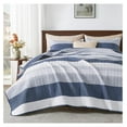 California King Quilt Set Mineral Blue Lightweight Soft Quilt Cal