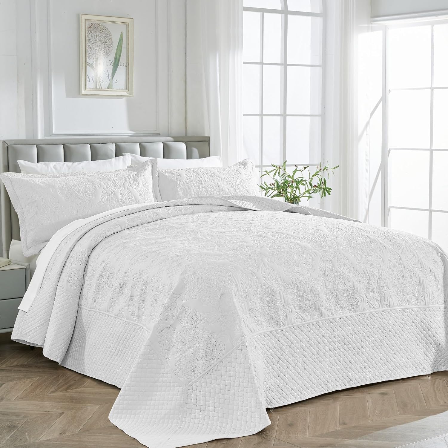 California King Quilt Set, Oversized King Bedspread 120x118, Extra