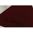 thumbnail image 1 of California King Size Bamboo Derived Rayon Bed Sheet Set - Softer than Cotton Sheets King Size - Wrinkle Free - 16" Deep Pockets - 4 Piece - 1 Fitted Sheet, 1 Flat, 2 Pillowcases Cal King Burgundy, 1 of 5