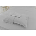 thumbnail image 1 of California King Size Bamboo Derived Rayon Bed Sheet Set - Softer than Cotton Sheets King Size - Wrinkle Free - 16" Deep Pockets - 4 Piece - 1 Fitted Sheet, 1 Flat, 2 Pillowcases California King Silver, 1 of 5