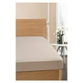 thumbnail image 1 of California King Size Beige Plain Adult Fitted Sheet 100% Cotton 1-Piece by Rosyn Home, 1 of 5