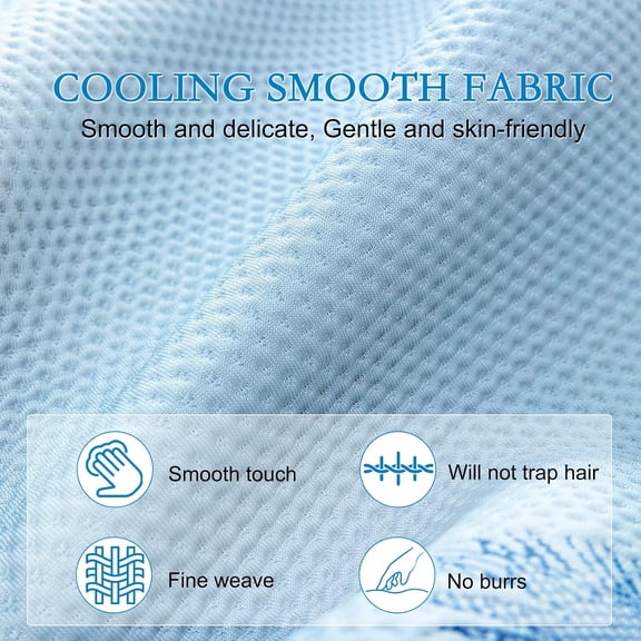 California King Size Cooling Mattress Pad for Hot Sleepers - Soft Breathable Bed Pad Cover with Fitted Deep Pocket (8-16 Inches) - Enhanced Cooling Technology for Restful Sleep, Blue