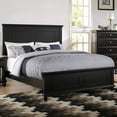 California King Size Platform Bed, Wooden Bed Frame with Headboard