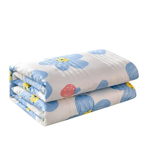 California King Size Quilt, 100% Cotton Washed Summer Cooler Quilt Air Conditioner Quilt,"78.74"l*91.05"w