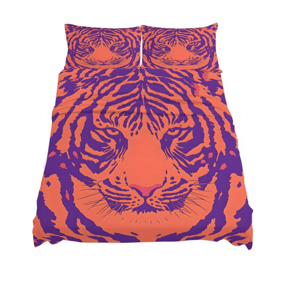 California King Size Tiger Sheet Sets Abstract Modern Soft Breathable Microfiber Bed Sheets Deep Pockets 4 Piece Bed Sheets Set, 1 Fitted Sheet, 1 Flat Sheet & 2 Pillowcases