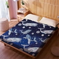 California King Size Whale Cotton Fitted Sheets Customize Bedsheet Premium Soft