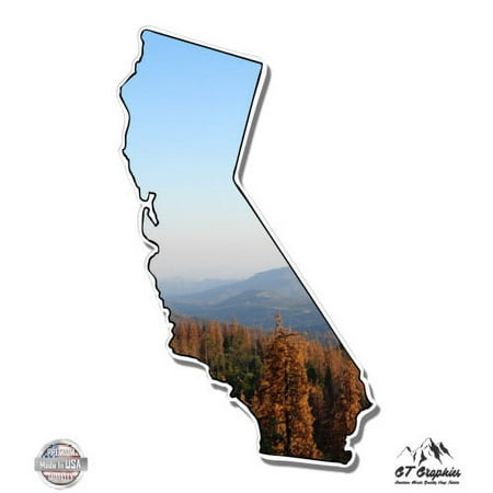 California Kings Canyon Hike Nature Explore - 8" Vinyl Sticker - For Car Laptop I-Pad - Waterproof Decal