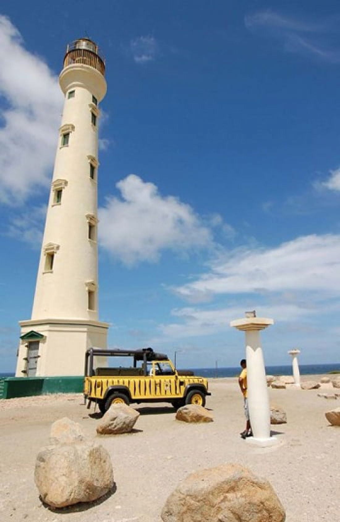 California Lighthouse Oranjestad Aruba Canvas Art - Lynn Seldon DanitaDelimont (17 x 26)