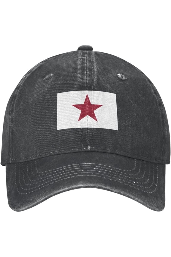 California Lone Star Flag Baseball Cap for Men Women Cowboy Hat for Adults Vintage Adjustable Casquette Black