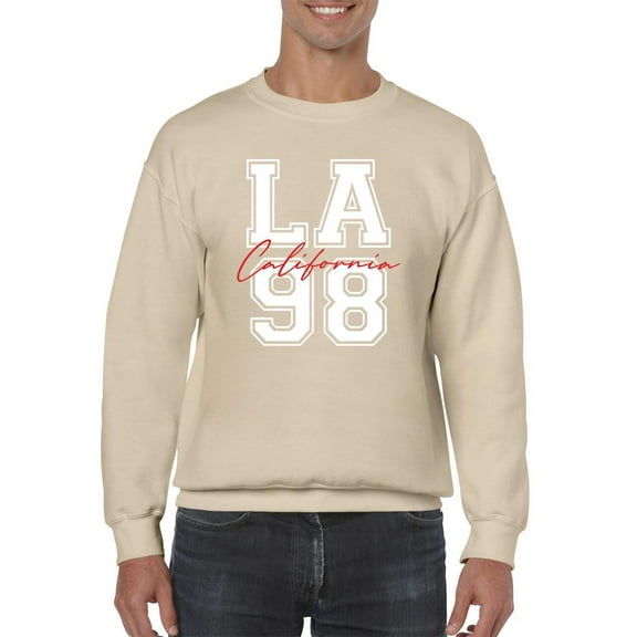 California Los Angeles 98 Banner Sweatshirt Men -Image by Shutterstock, Male 4X-Large