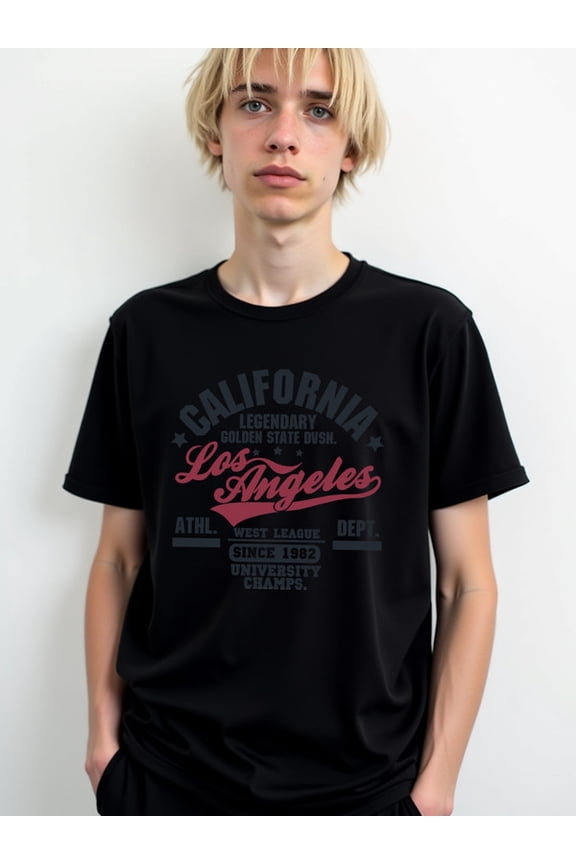 California Los Angeles Athletic Tee Men graphic t shirts black limited edition gifts t shirts For summer Fall Funny Unisex Shirt Graphic tshirts