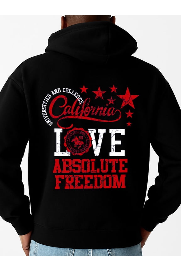 California Love hoodies mens sweatshirts black Comfy Loose Drawstring Trendy Hooded Pullover Cool Hoodies,Funny Hoodies,Sweatshirt Everyday Styling graphic Classic Unisex hoodie