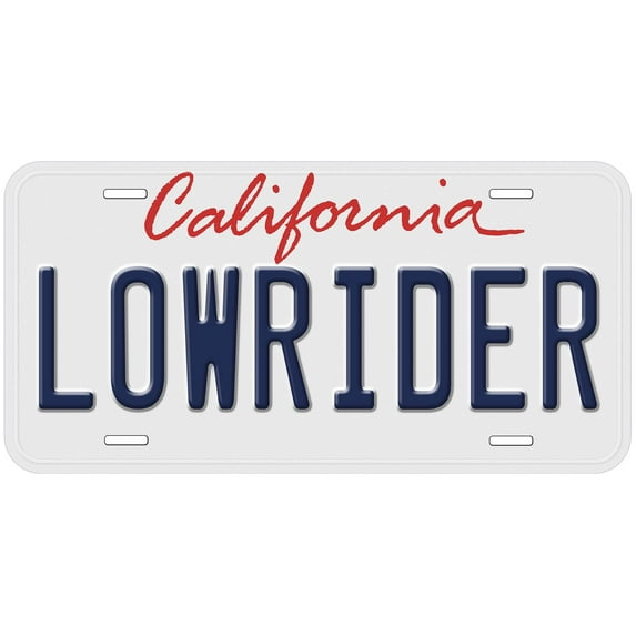 California Lowrider Novelty Car Auto License Plate
