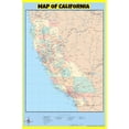 thumbnail image 1 of California Map Poster - Laminated Wall Map - Style C - 24x36 - Ideal for Classrooms and Homes – Features Bright Colors and Vivid Imagery, 1 of 5