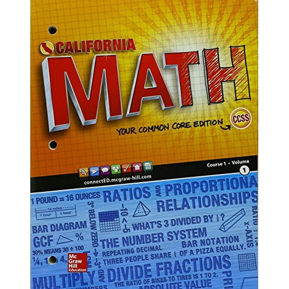 Pre-Owned California Math Course 1 Volume 1 Paperback