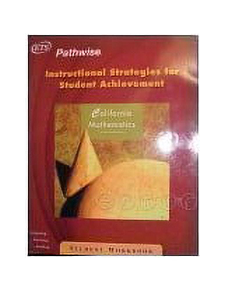 Ets Math Pre-Owned California Mathematics - Pathwise Instructional Strategies ...