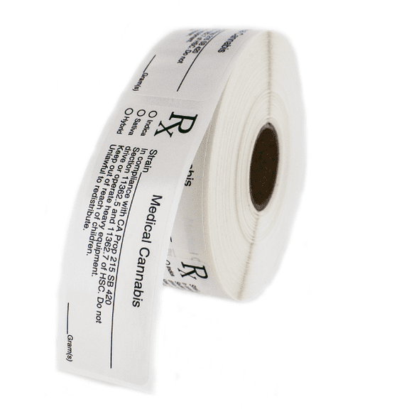 California Medical Cannabis Rx Dymo Compatible Labels