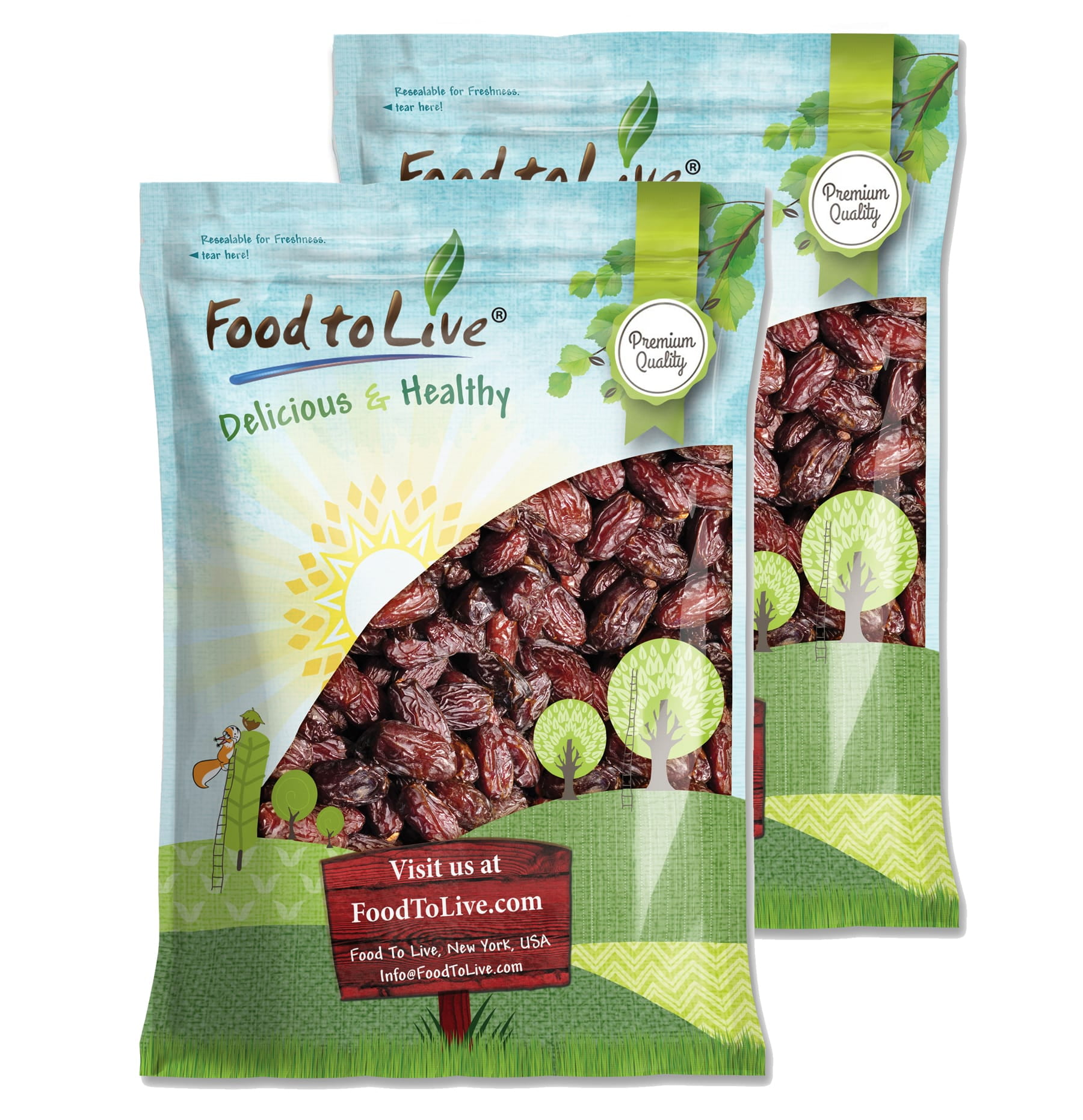 California Medjool Dates, 15 Pounds Whole Dry Fancy Dates with Pits. Unsweetened, Unsulphured. Vegan, Kosher.