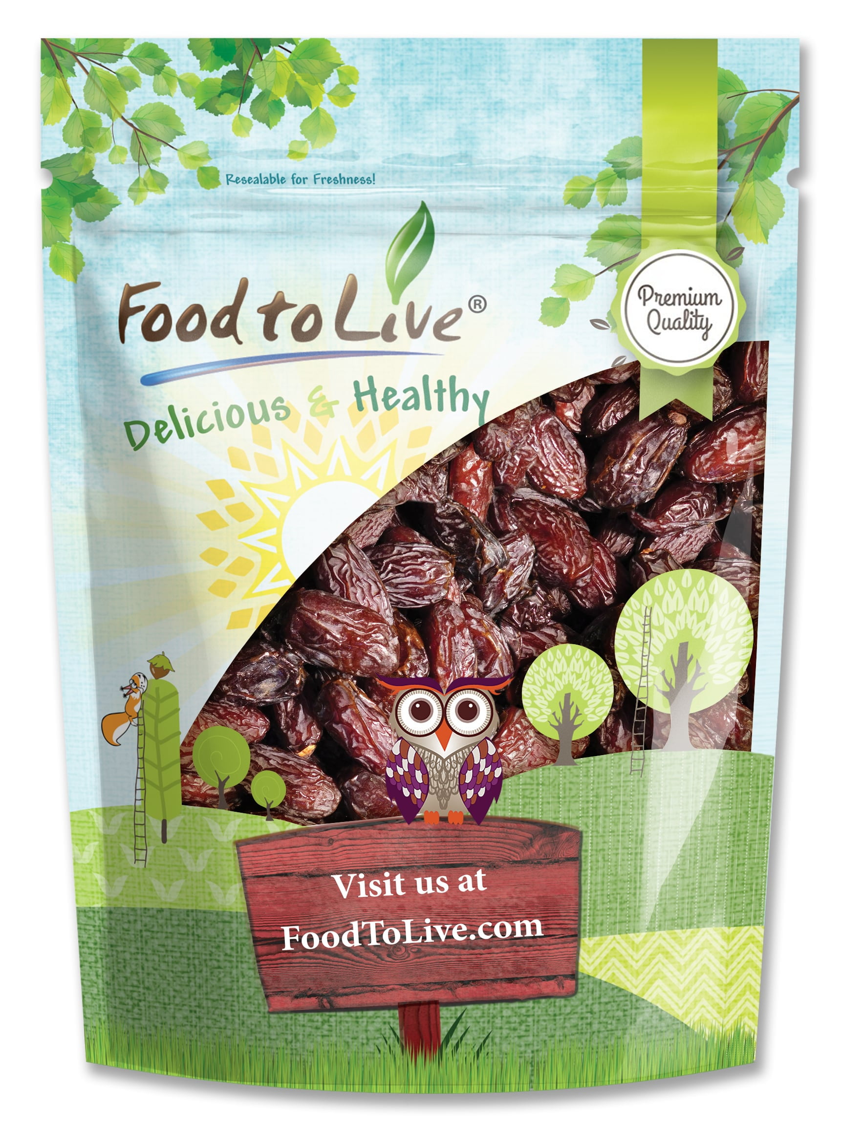 California Medjool Dates, 5 Pounds – Whole Dry Fancy Dates with Pits. Unsweetened, Unsulphured. Vegan, Kosher.