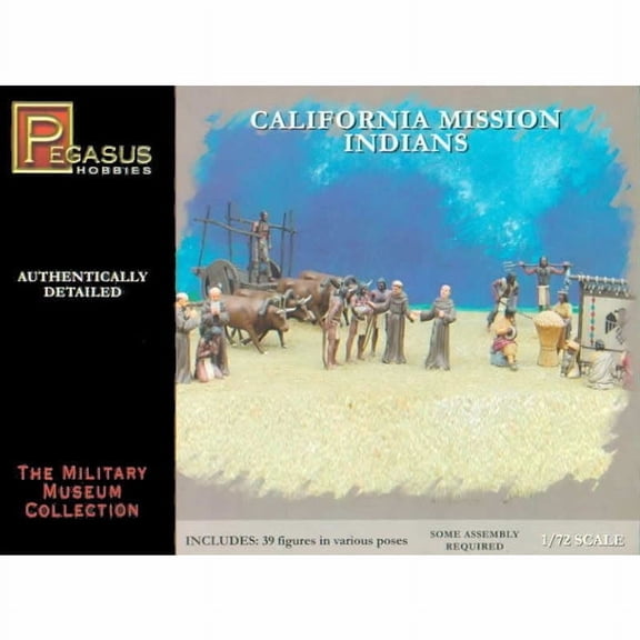 California Mission Indians 1/72 Scale Plastic Kit Pegasus Hobbies