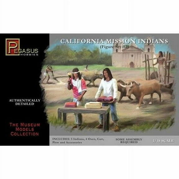 California Mission Indians Set 2 1/48 Scale Plastic Model Kit  Pegasus