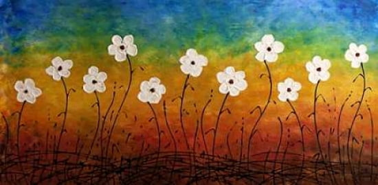 California Morning Poppies Canvas Art - Carmen Guedez (10 x 20)