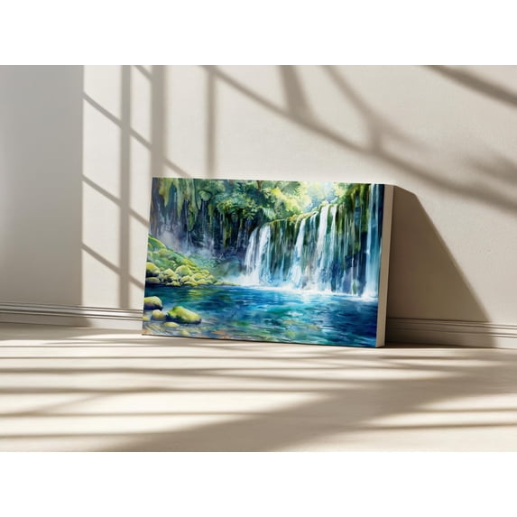 Waterfall Only California Mossbrae Falls Shasta Cascade Summer Waterfall Jungle Forest ...