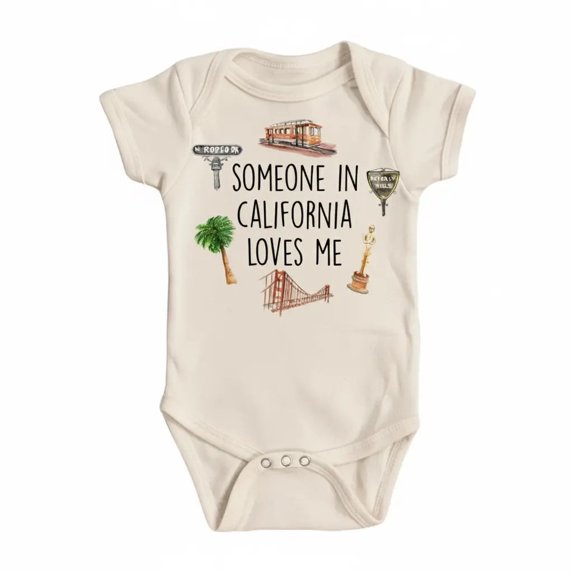 California Newborn Baby Bodysuit