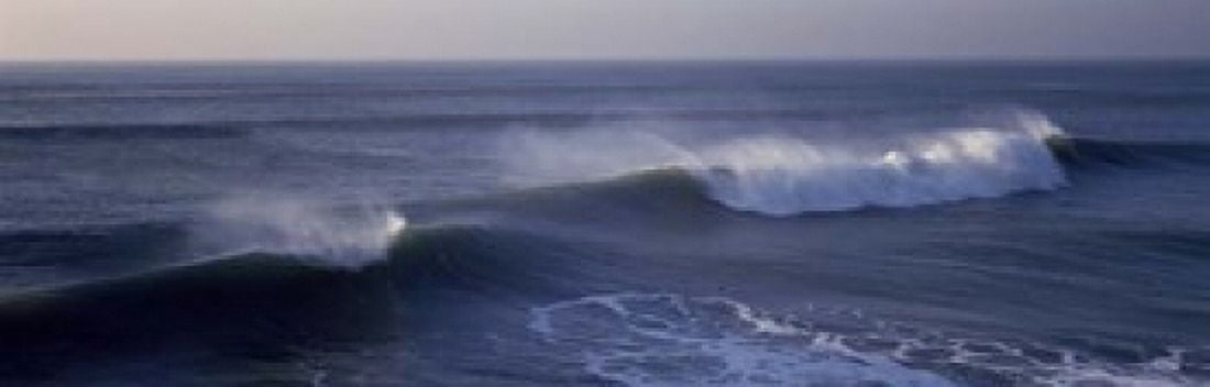 California Ocean Waves Canvas Art - Panoramic Images (38 x 12)