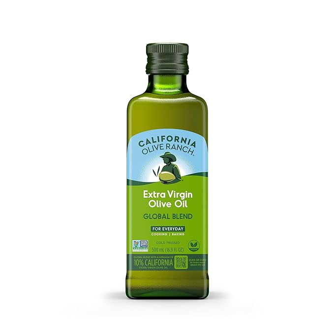 California Olive Ranch, Global Blend Medium Extra Virgin Olive Oil, 500 mL ( Pack of 2 )