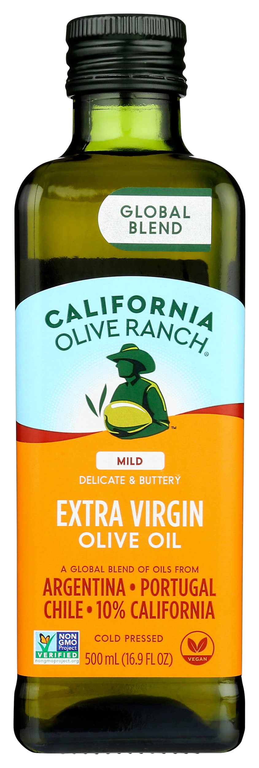 California Olive Ranch Mild and Buttery Extra Virgin Olive Oil, 16.9 Fluid Ounce - 6 per case.