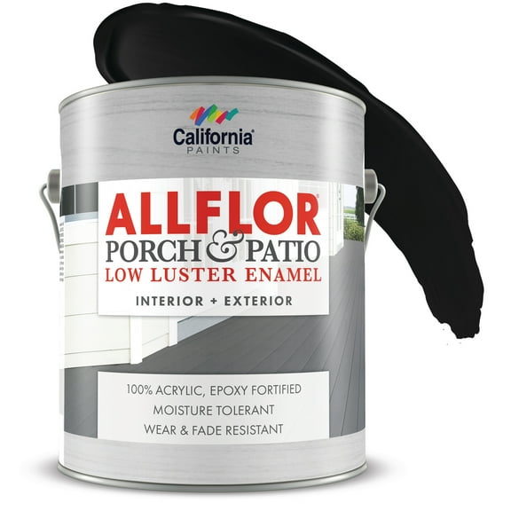 California Paints ALLFLOR Porch, Black, 1 Gallon