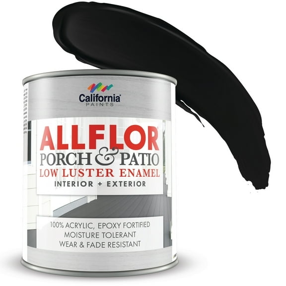 California Paints ALLFLOR Porch, Black, 1 Quart