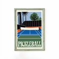 California Pickleball Wall Art Print, Modern Palm Tree Court Decor ...