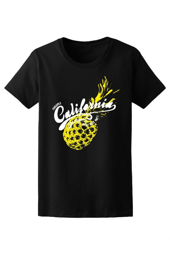 California Pineapple Graphic T-Shirt Women -Image by Shutterstock, Female Large