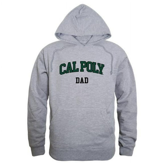 California Polytechnic State University Dad Hoodie, Heather Grey - Small