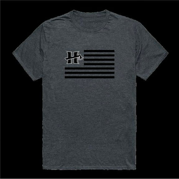 California Polytechnic State University Humboldt Lumberjacks Flag T-Shirt, Heather Charcoal - Large