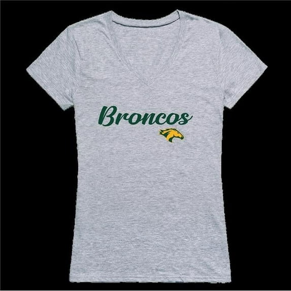 California Polytechnic State University Pomona Broncos Script T-Shirt, Heather Grey - 2XL