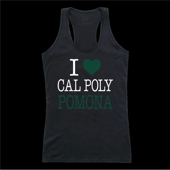 California Polytechnic State University Pomona Broncos Women I Love Tank Top, Black - Small