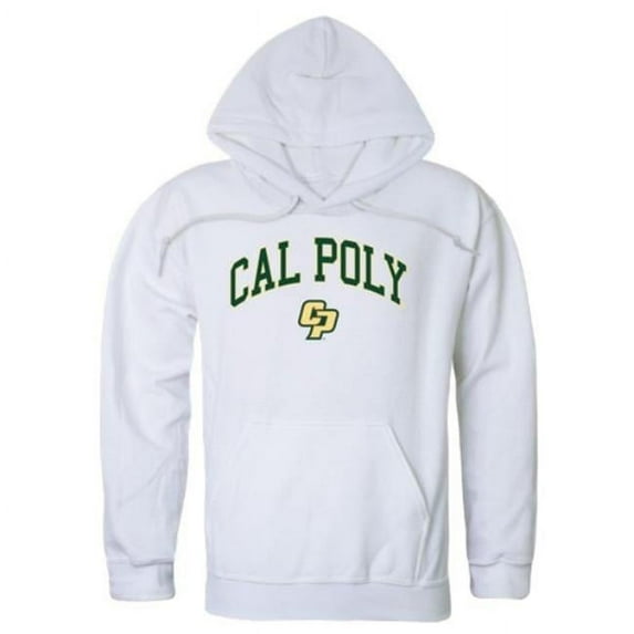 California Polytechnic State University, San Luis Obispo Mustangs Campus Hoodie, White - Extra Large