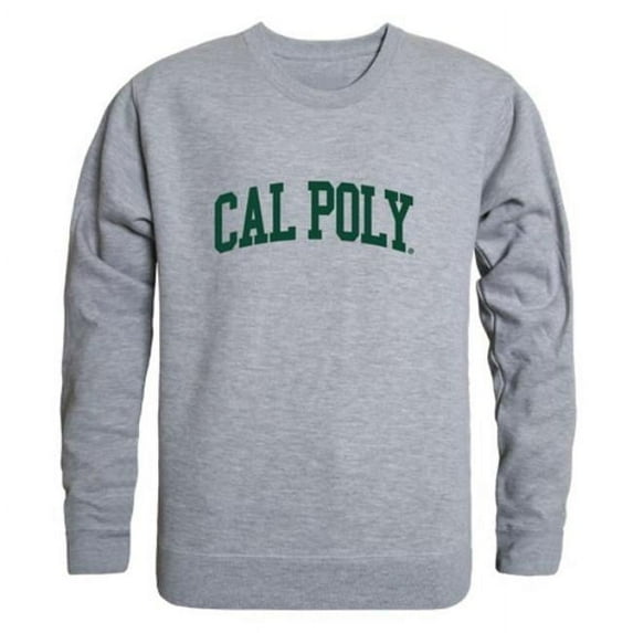 California Polytechnic State University, San Luis Obispo Mustangs Game Day Crewneck Sweatshirt, Heather Grey - Extra Large