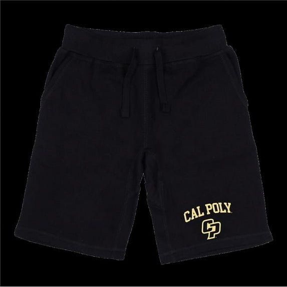 California Polytechnic State University San Luis Obispo Mustangs Seal Shorts, Black - Small