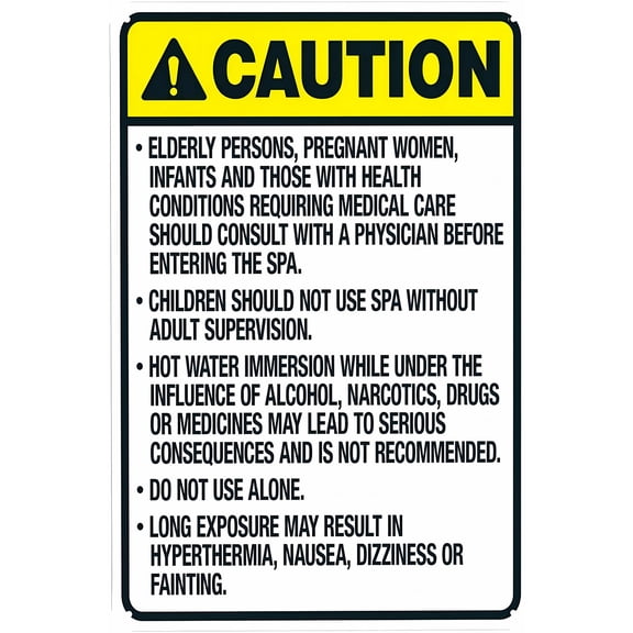 California Pool Safety Code Caution Sign 8"x12" - Compliant Security Metal Sign, Business Office Road Street Home Wall Safety Decor, Pool Area Warning